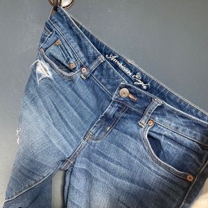 American Eagle Distressed Favorite Boyfriend Jeans